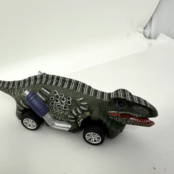 Dinosaur Cars Toy Pull Back Vehicles Realistic Appearance For Kids Pack of 6 - Picture 8 of 9
